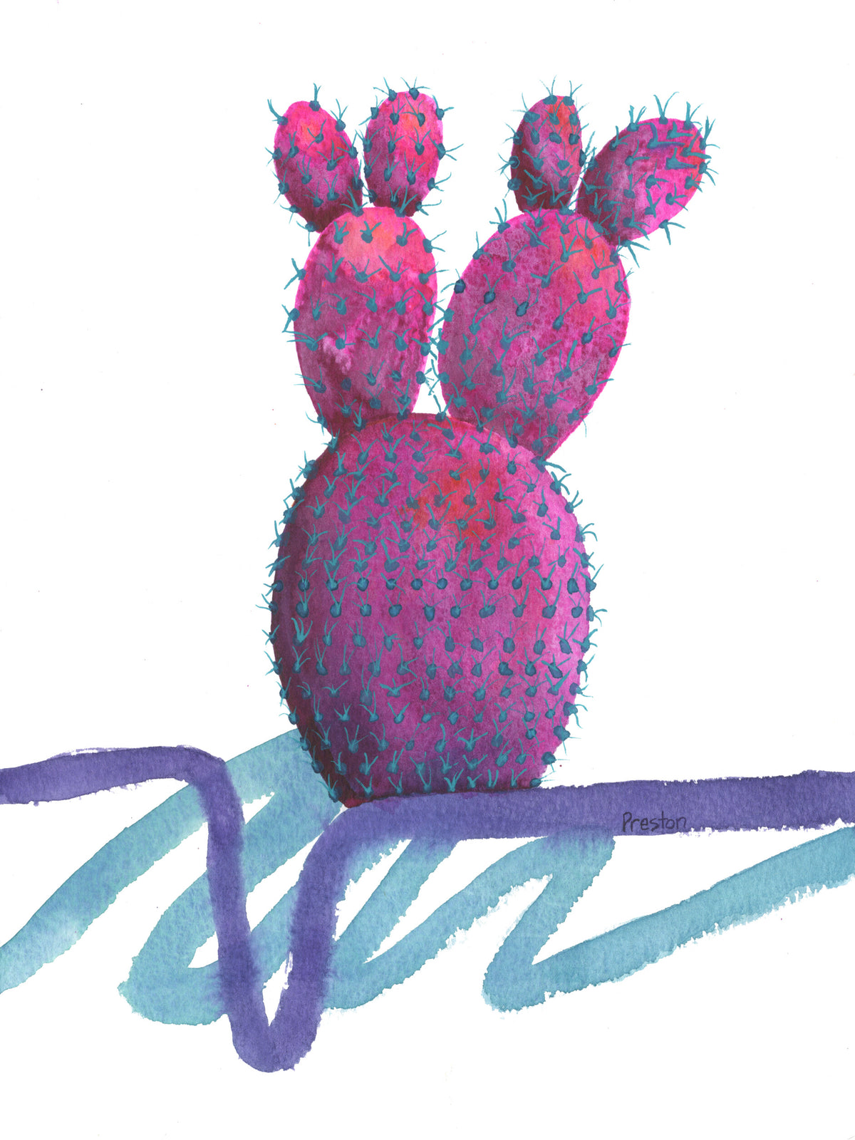 Prickly Paradise V - ORIGINAL PAINTING